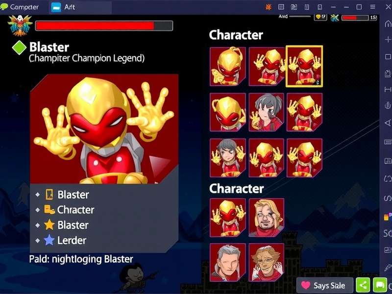 Blaster Champion Legend Character Selection